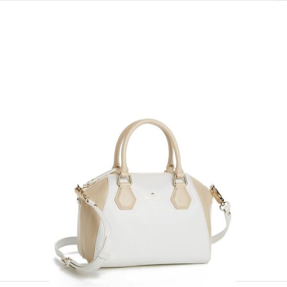 NWT kate spade new york 'catherine street mini pippa' satchel‎ handbag in Cream - Picture 13 of 13